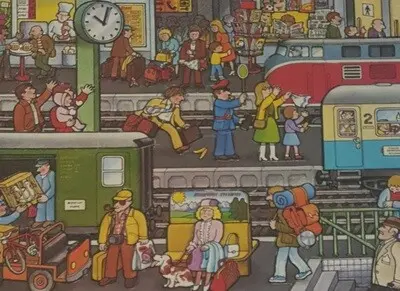 Ravensburger Didacta Auf dem Bahnhof 51 Teile 6235478X, Ansicht 2