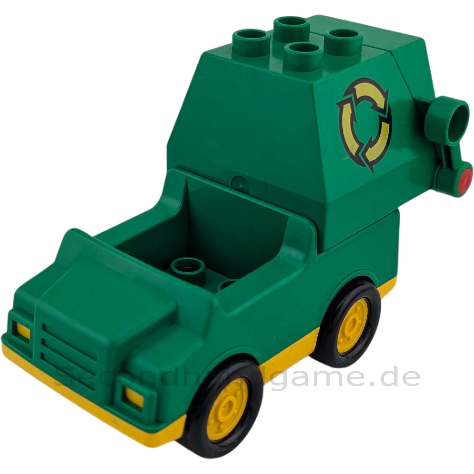 Lego Duplo Müllauto Grün mit Recyclingzeichen