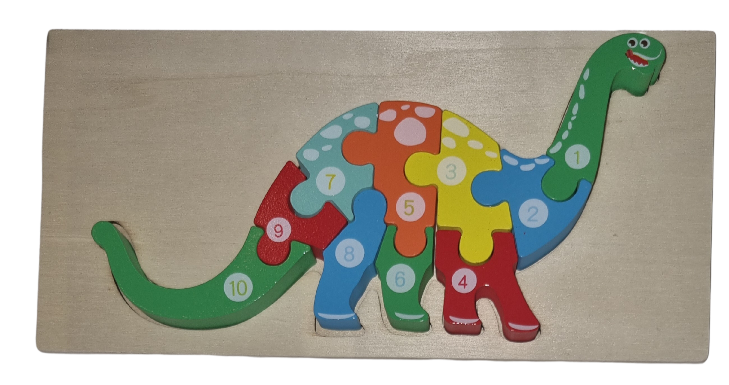 Legepuzzle Holzpuzzle 3D Puzzle Dinosaurier 10 Teile