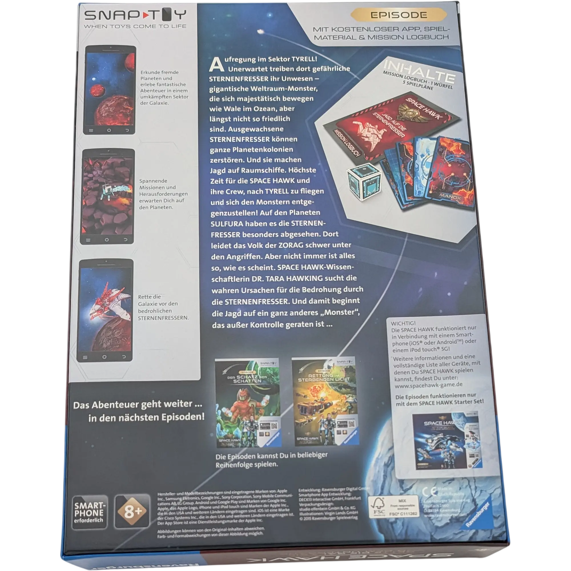 Ravensburger Space Hawk Episode Jagd auf die Sternenfresser, Ansicht 2