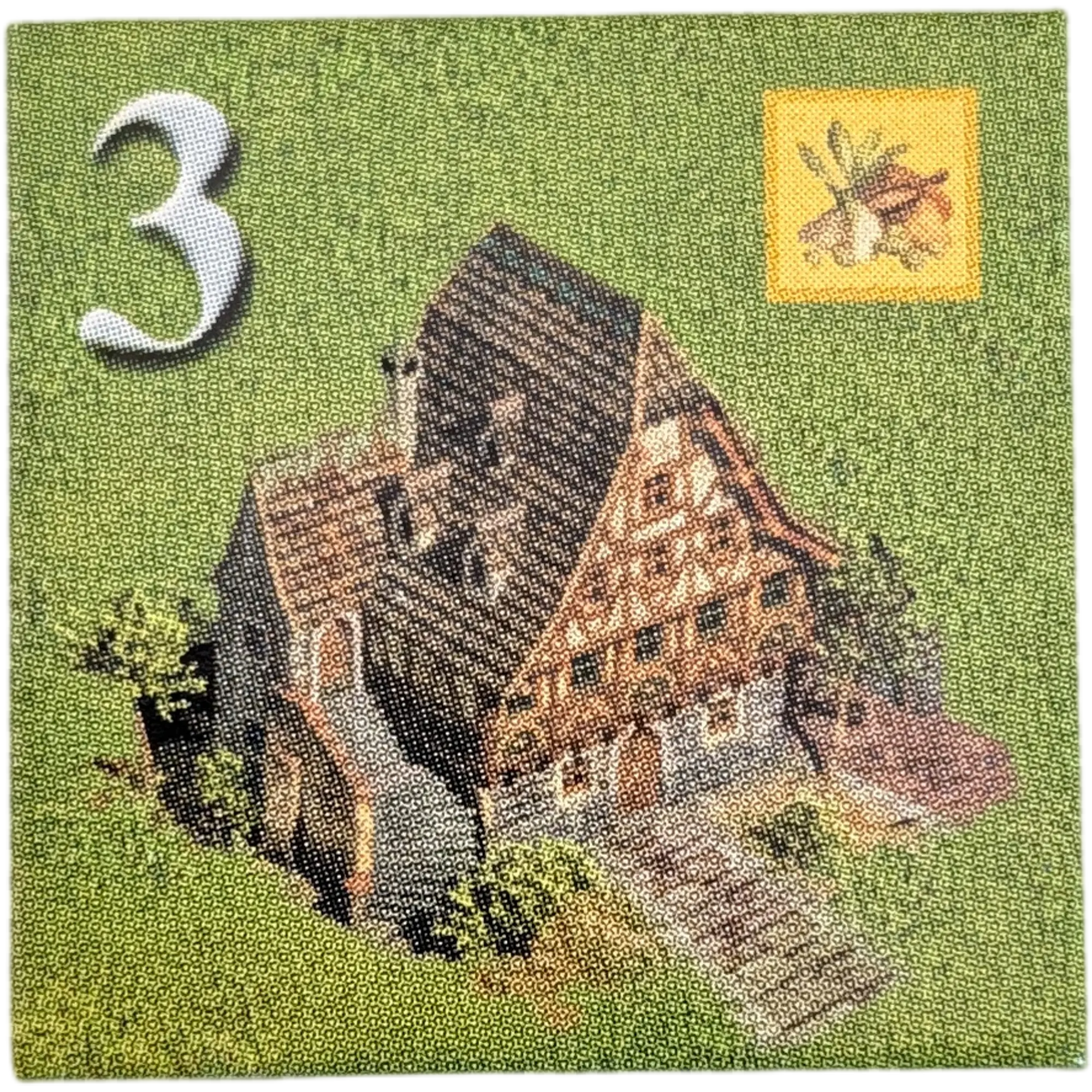 Kosmos Anno 1503 Ersatzteile Einwohnerkärtchen Grün Bürger/Kaufmann Zahl Weiß