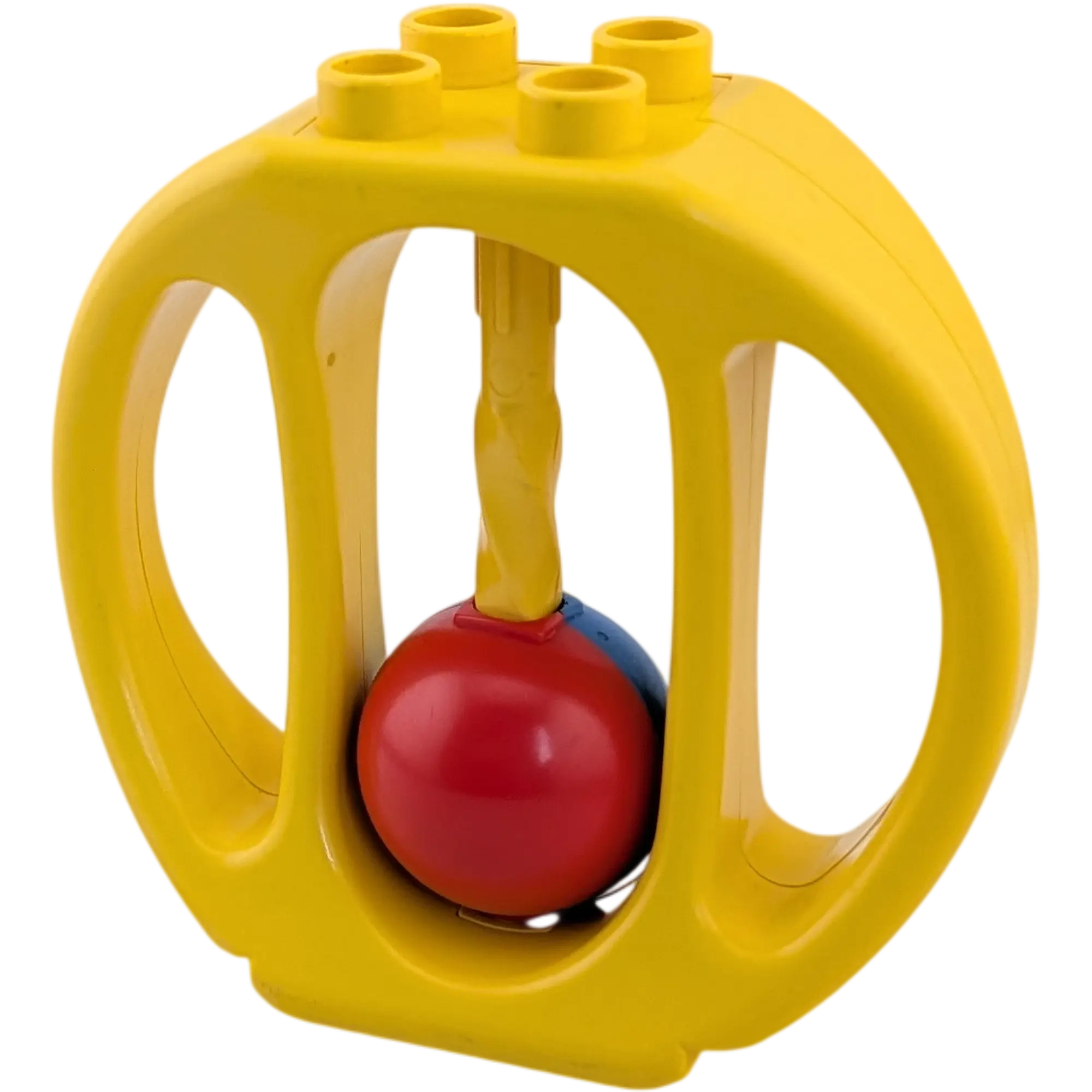 Lego Duplo Primo Baby Rassel Gelb mit drehbarer Kugel Rot Blau