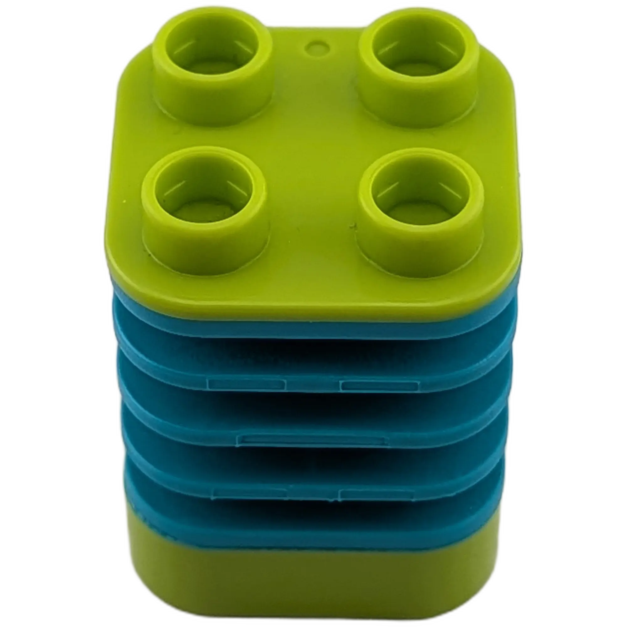 Lego Duplo Flexibler Akkordeon-Baustein Wippe Türkis Hellgrün, Ansicht 2