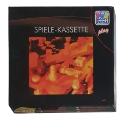 5-in-1 Spiele-Kassette Spielesammlung Holz