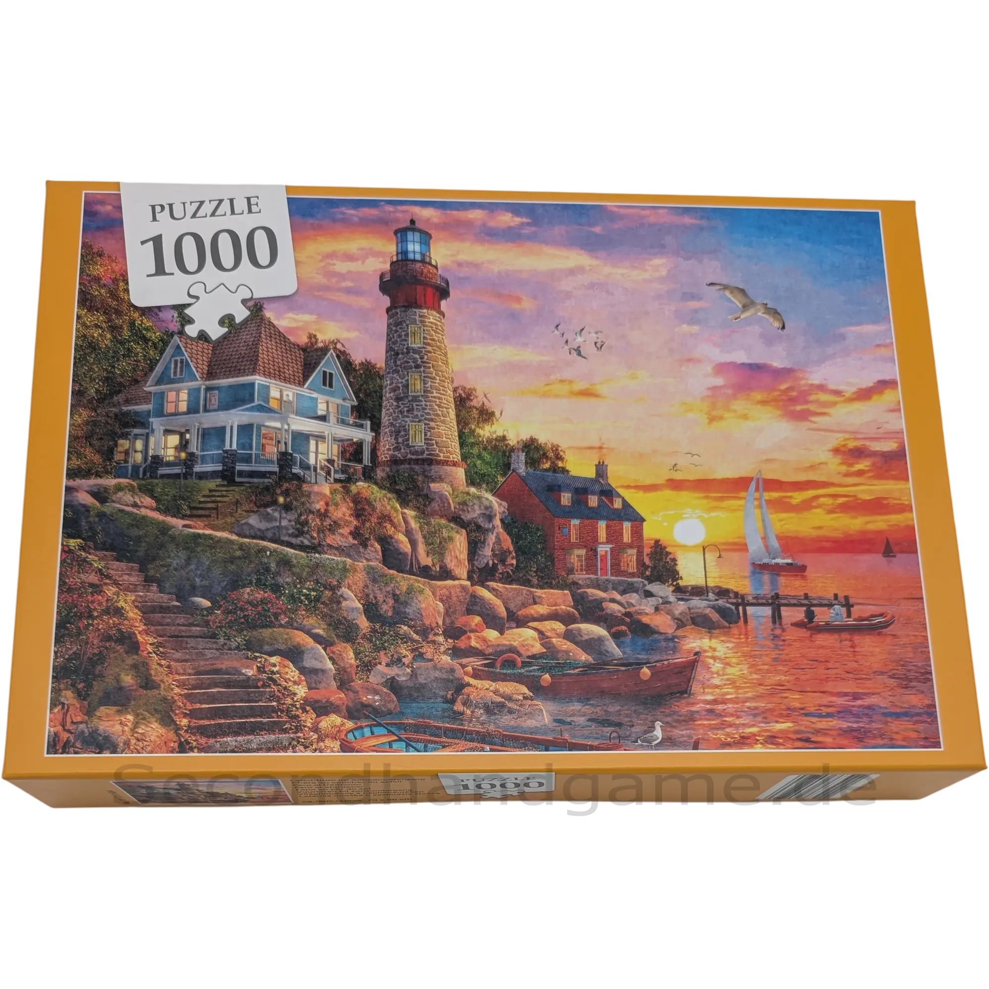 Innovakids Puzzle 1000 Teile Leuchtturm im Sonnenuntergang