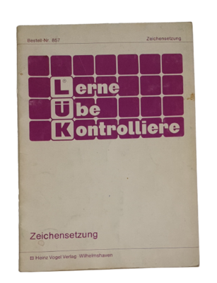 Lük Zeichensetzung Bestell-Nr 857 Lük Zeichensetzung Bestell-Nr 857