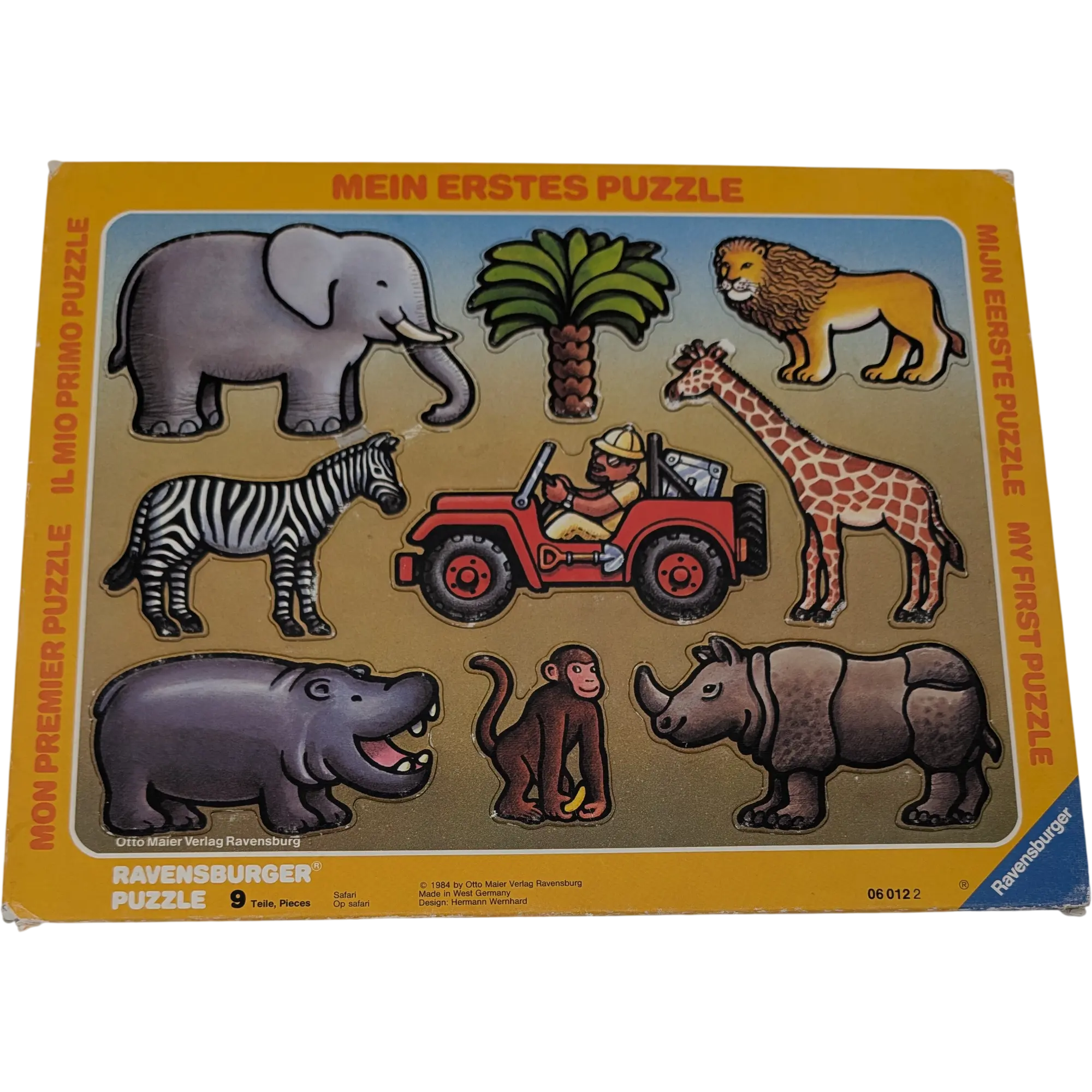 Ravensburger Rahmenpuzzle 060122 Safari 9 Teile 