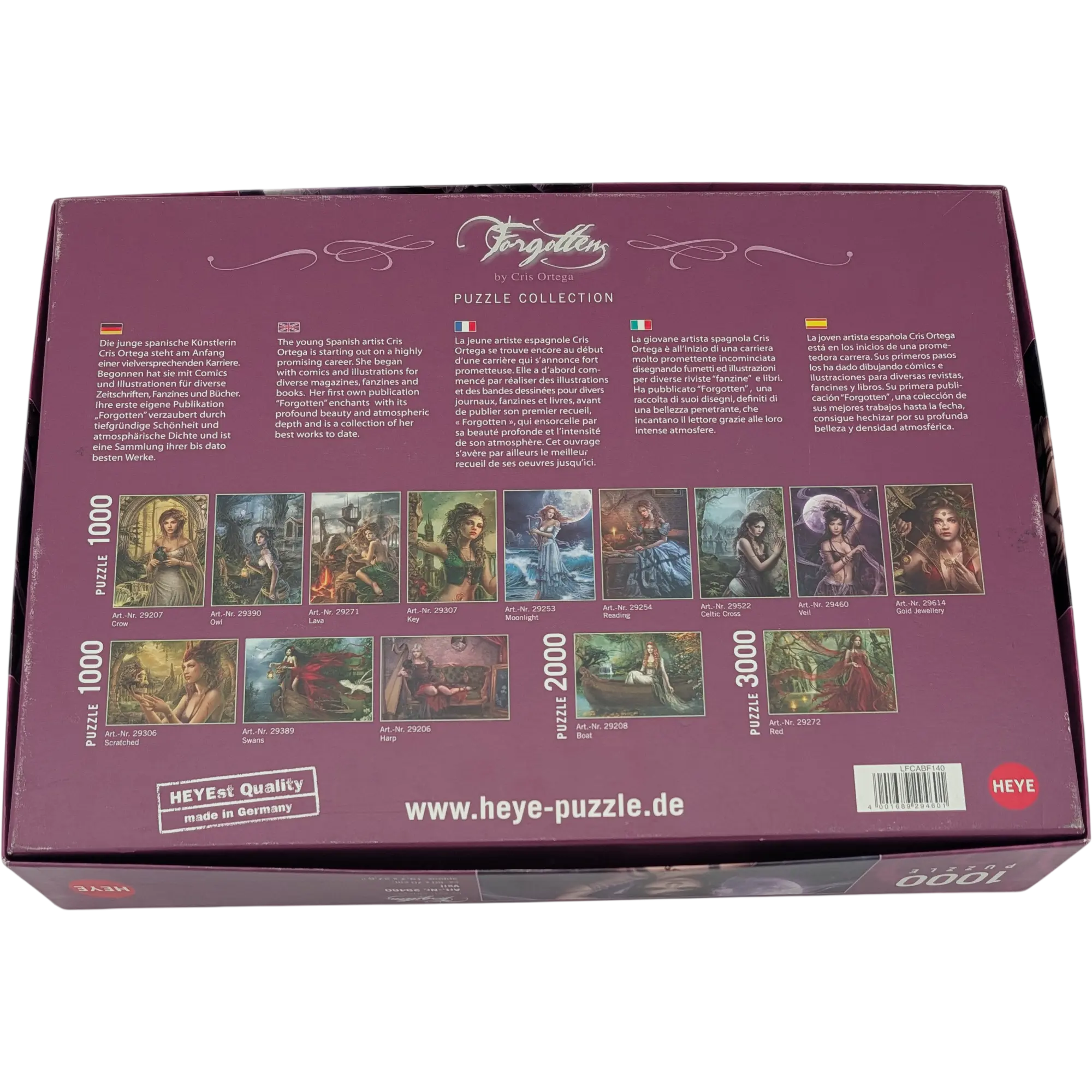Heye Puzzle 1000 Teile 29460 Veil Forgotten by Chris Ortega