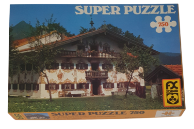 FX Schmid Super Puzzle 750 Teile 98065 Jodlbauer-Bauernhaus