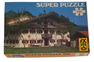 FX Schmid Super Puzzle 750 Teile 98065 Jodlbauer-Bauernhaus