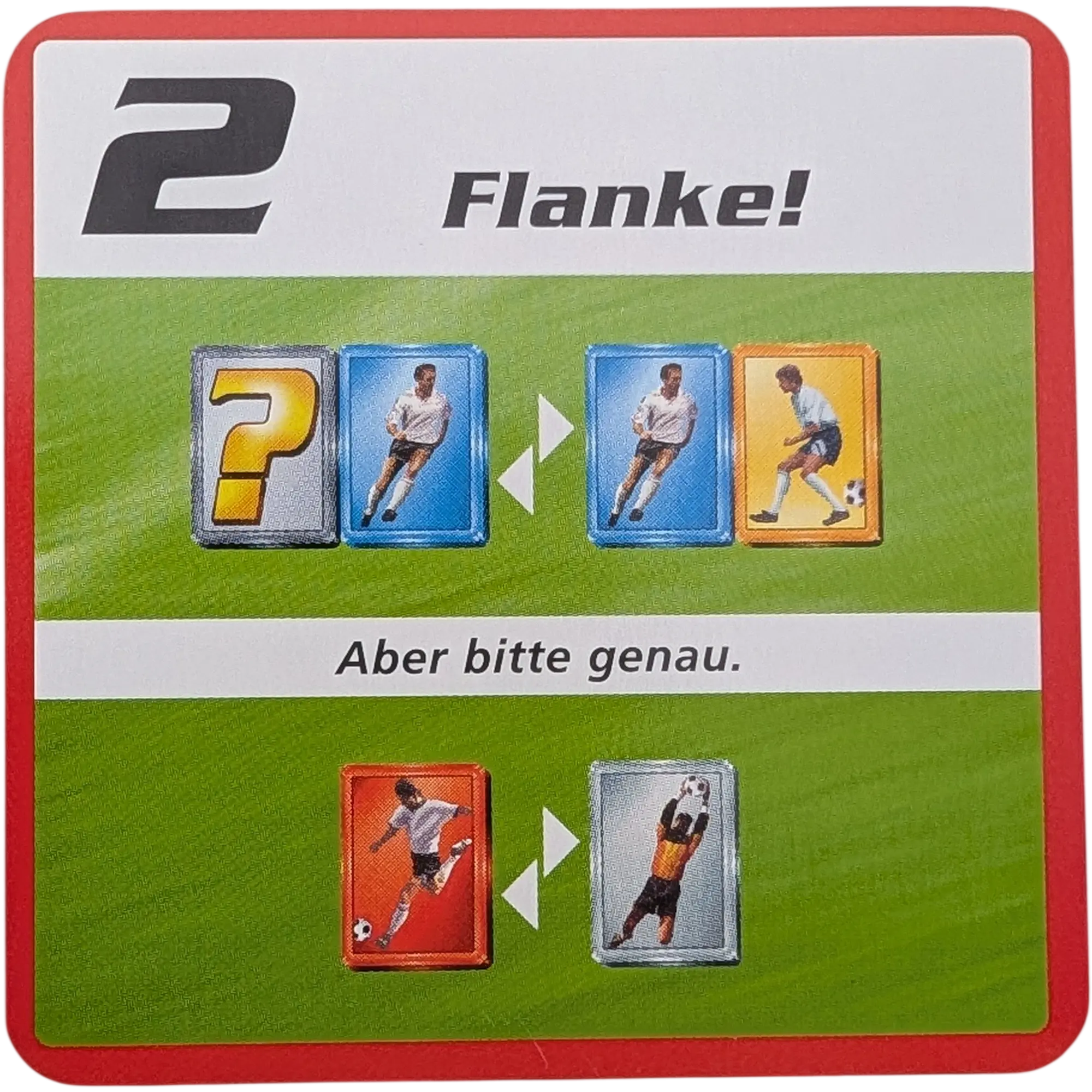 Kosmos Finale Ersatzteile Team Rot Taktikkarte Kampfstärke 2 Flanke!
