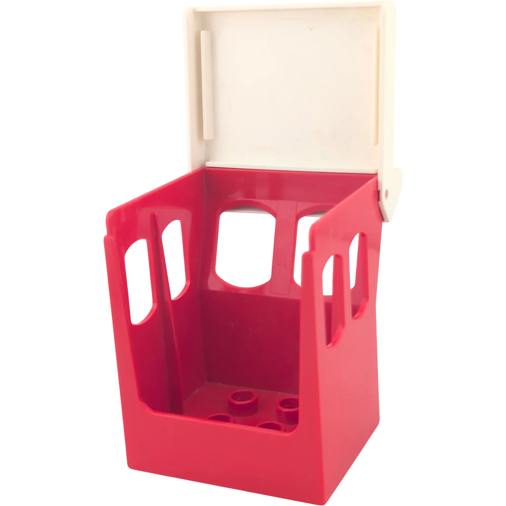 Lego Duplo 2199 Aufsatz Rot Kabine Führerhaus mit Dach Weiß klappbar