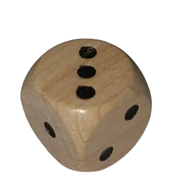 Holzwürfel Punktewürfel 1 2 3
