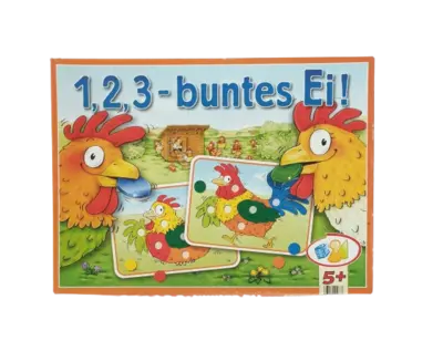 Bookmark 1, 2, 3 - buntes Ei!