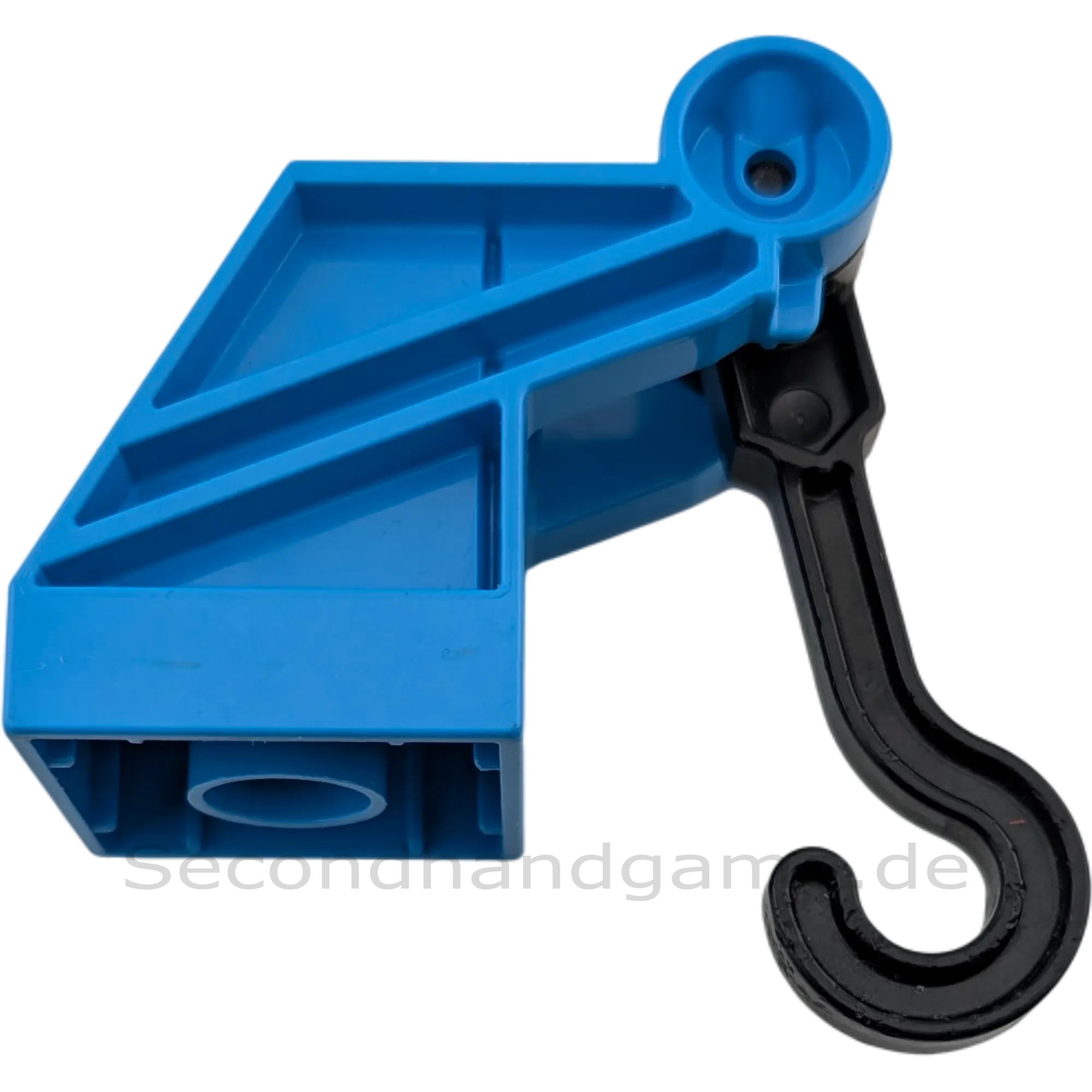 Lego Duplo 4882 Kran Arm Mittelblau mit schwarzem Haken