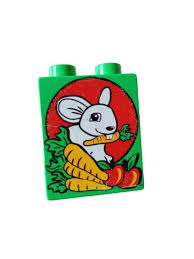 Lego Duplo 1x2 Stein Grün Hasenfutter