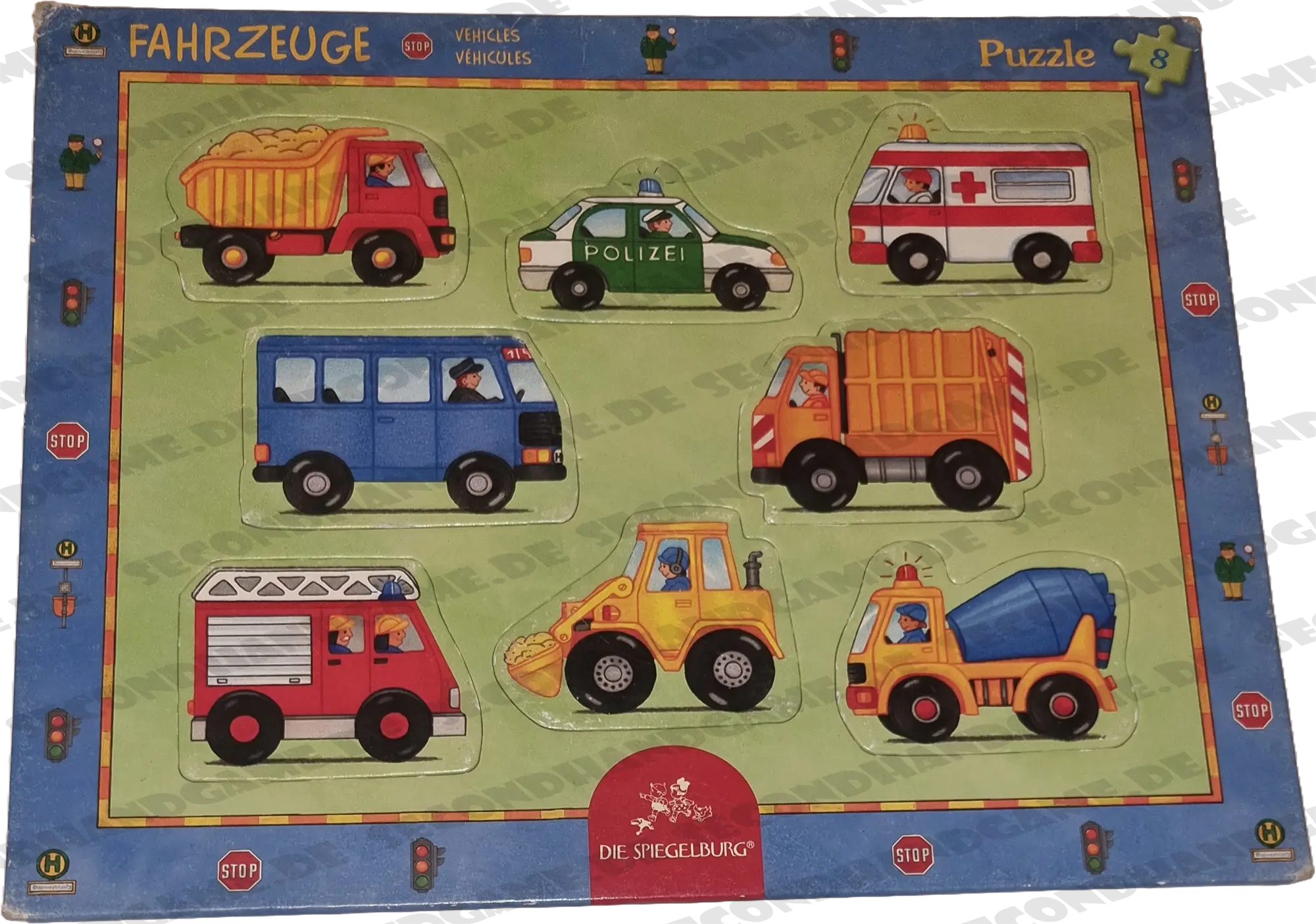 Die Spiegelburg Rahmenpuzzle Fahrzeuge 8 Teile