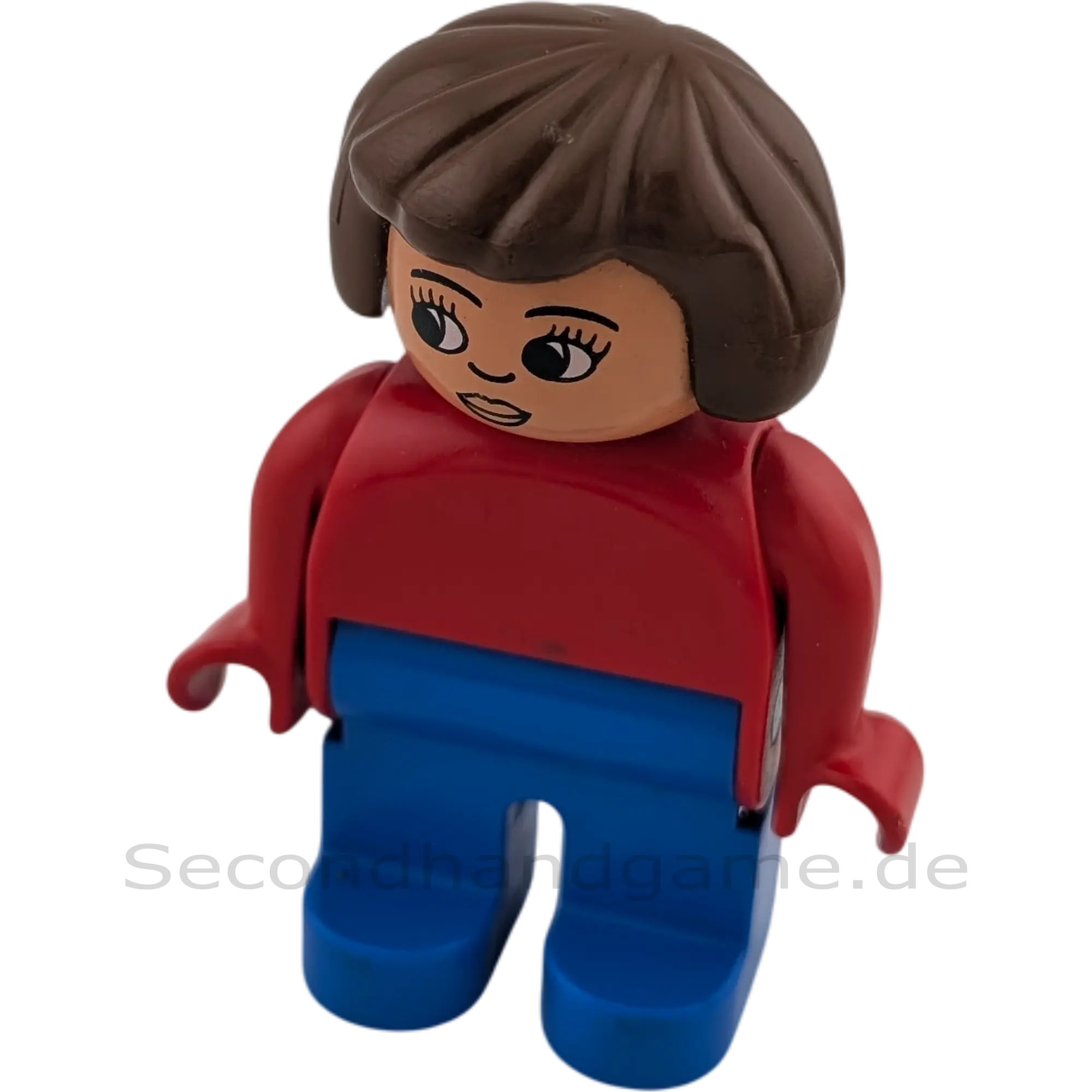 Lego Duplo 47394 Frau braune Haare Rot Blau