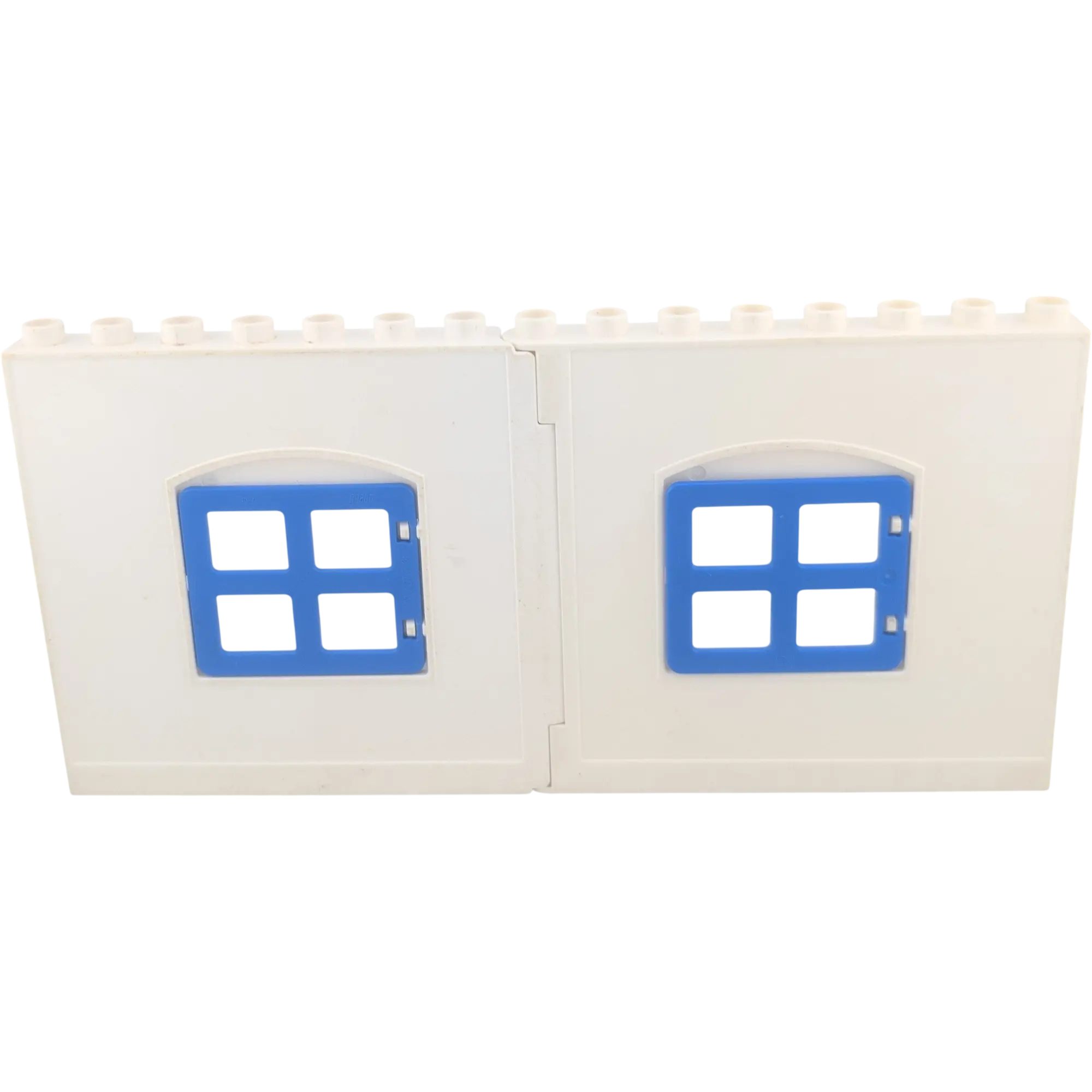 Lego Duplo Hauswand Weiß Polizeistation Polizeirevier Blaue Fenster