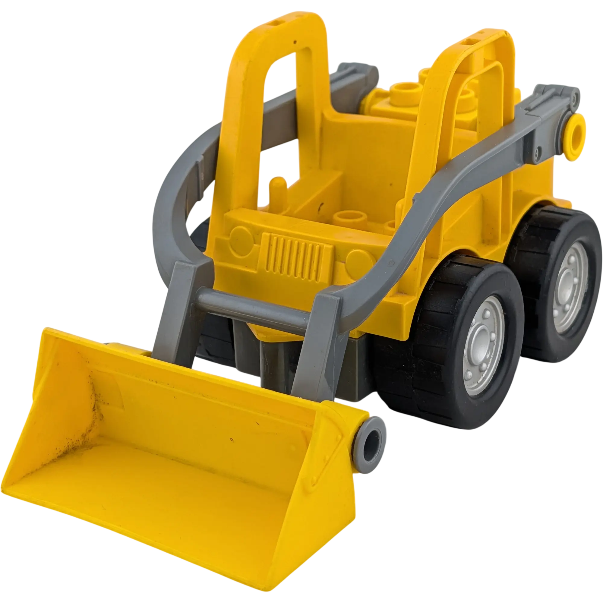 Lego Duplo Bagger Gelb Grau Groß Baggerschaufel
