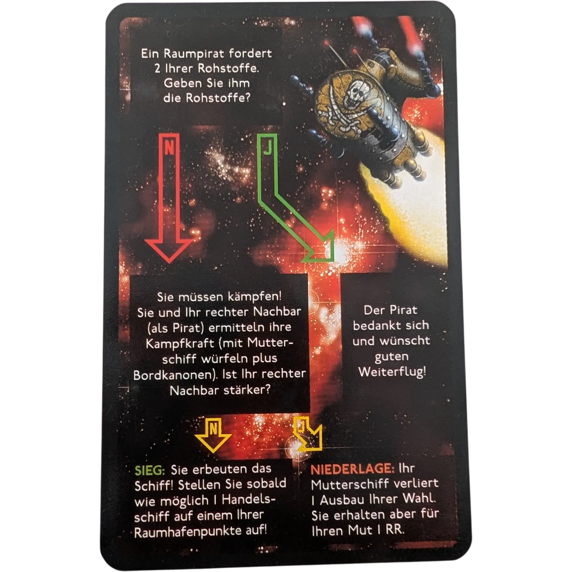 Kosmos Die Sternenfahrer von Catan Ersatzteil Begegnungskarte 9