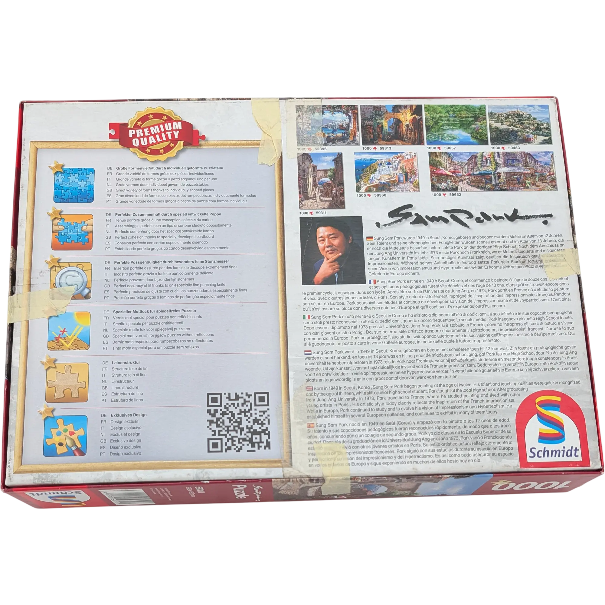 Schmidt Sam Park Premium Quality Puzzle 1000 Teile 59311 Gasse am Mittelmeer, Ansicht 2