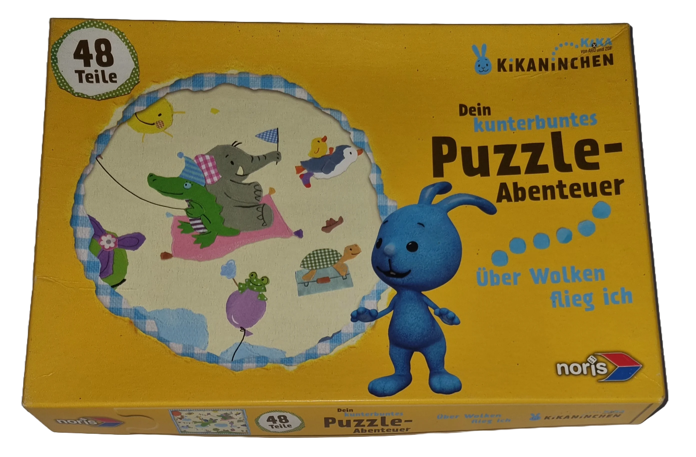 Noris Puzzle Kikaninchen Puzzle Abenteuer 48 Teile Puzzle 60603 über Wolken flieg ich