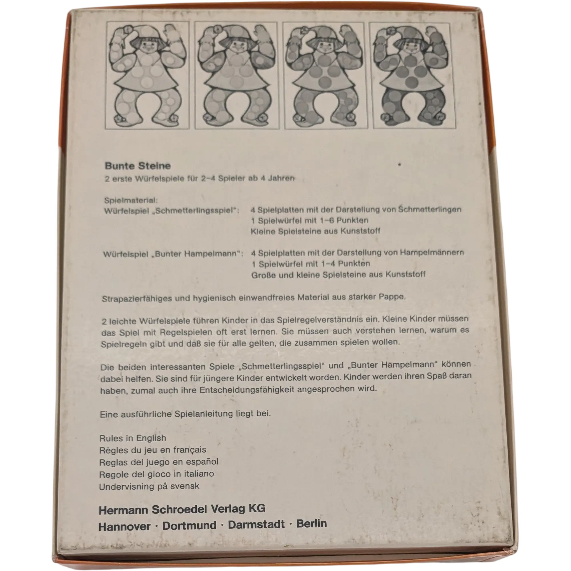 Schroedel elementar Bunte Steine 2 Würfelspiele Schmetterlingsspiel und Bunter Hampelmann, Ansicht 2