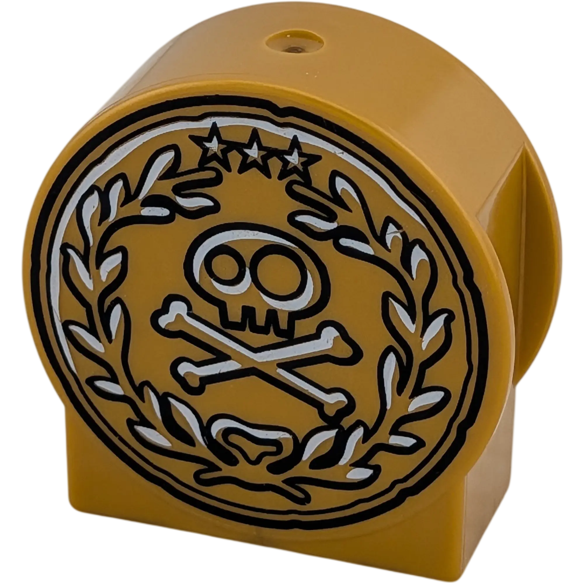 Lego Duplo 14222 Rund Gold mit Totenkopf