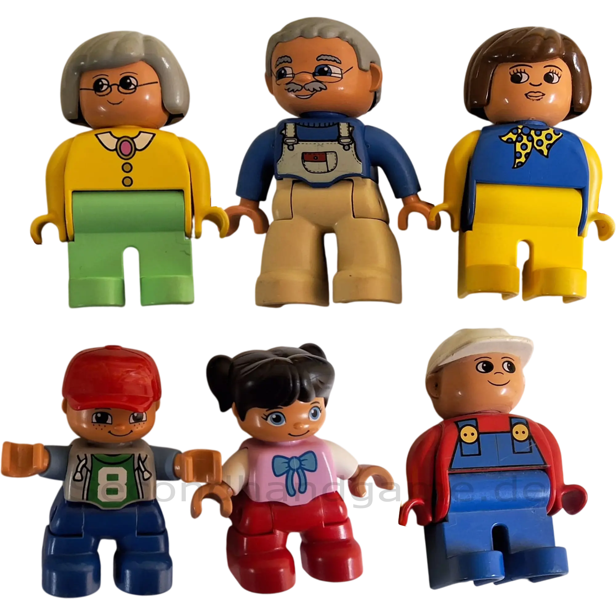 Lego Duplo Familie Mutter Vater Junge Mädchen Oma Opa