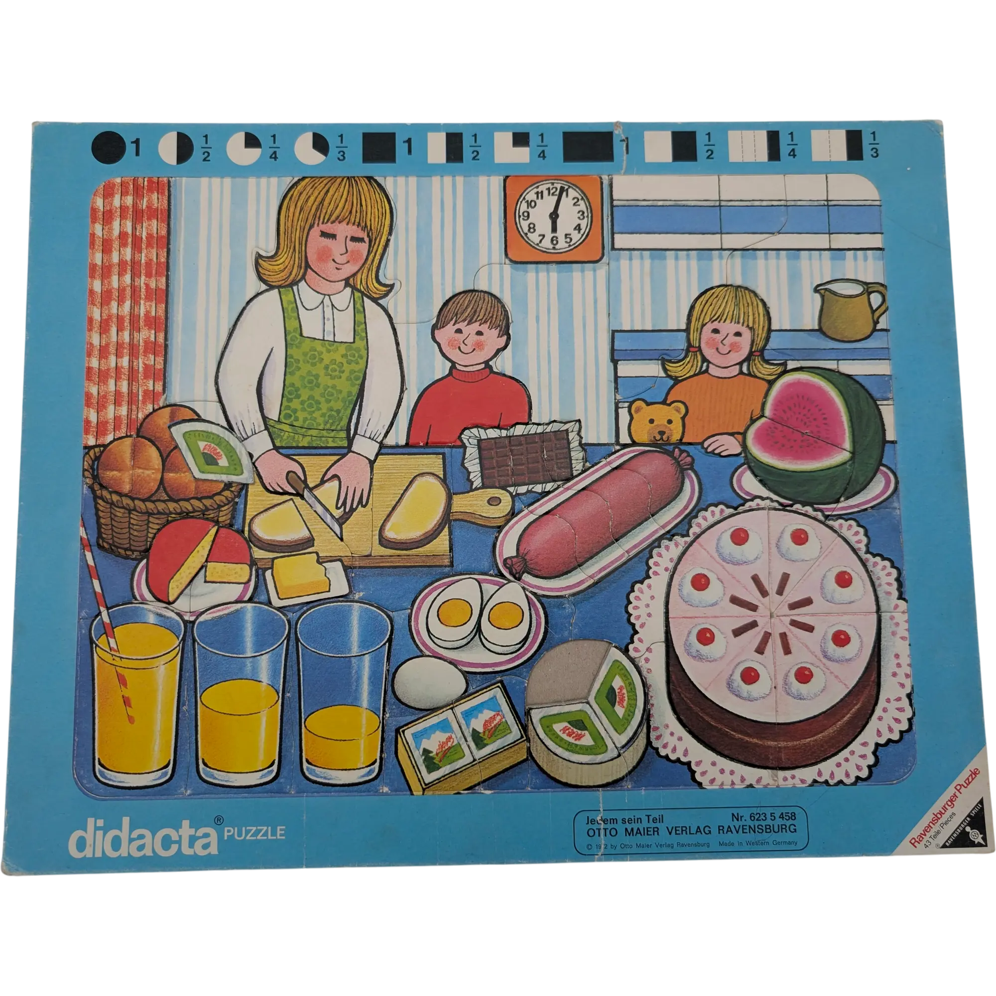 Ravensburger didacta Rahmenpuzzle 40 Teile 6235458 Jedem sein Teil
