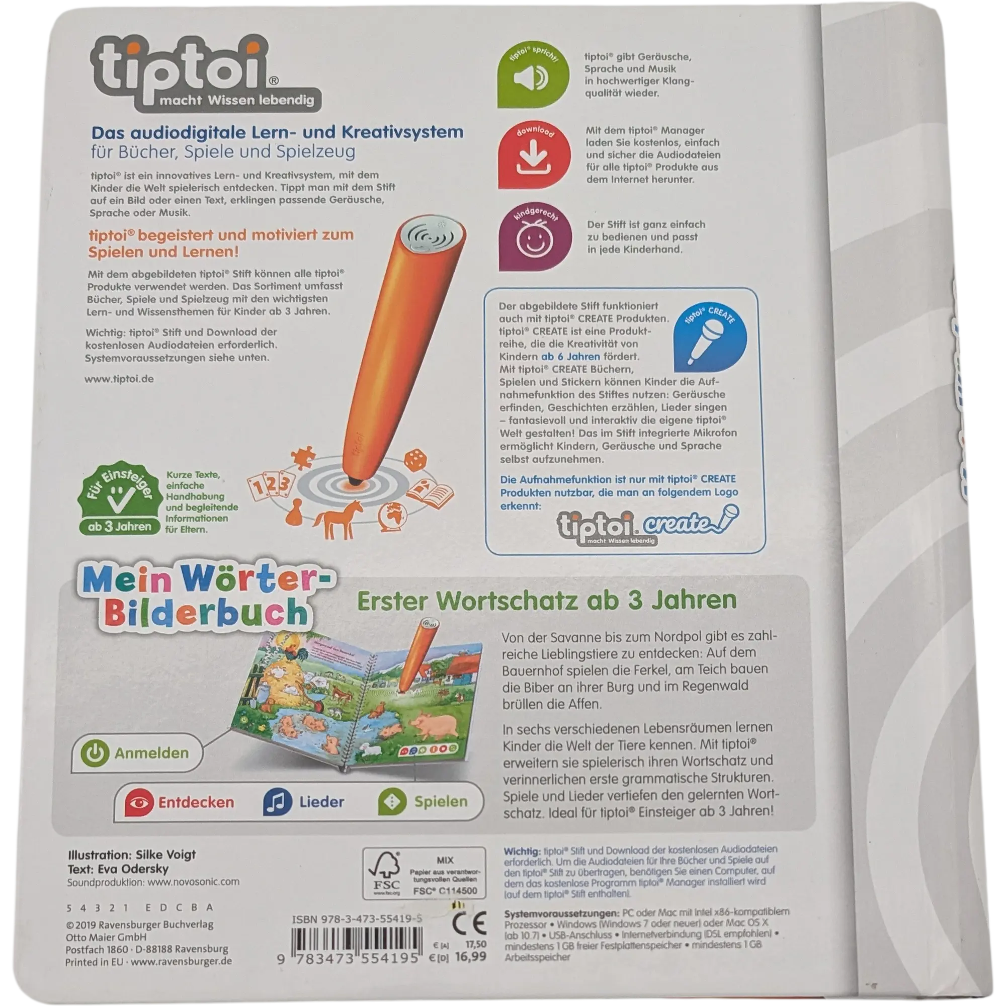 Ravensburger Tiptoi Buch Mein Wörter-Bilderbuch Tiere 55419, Ansicht 2