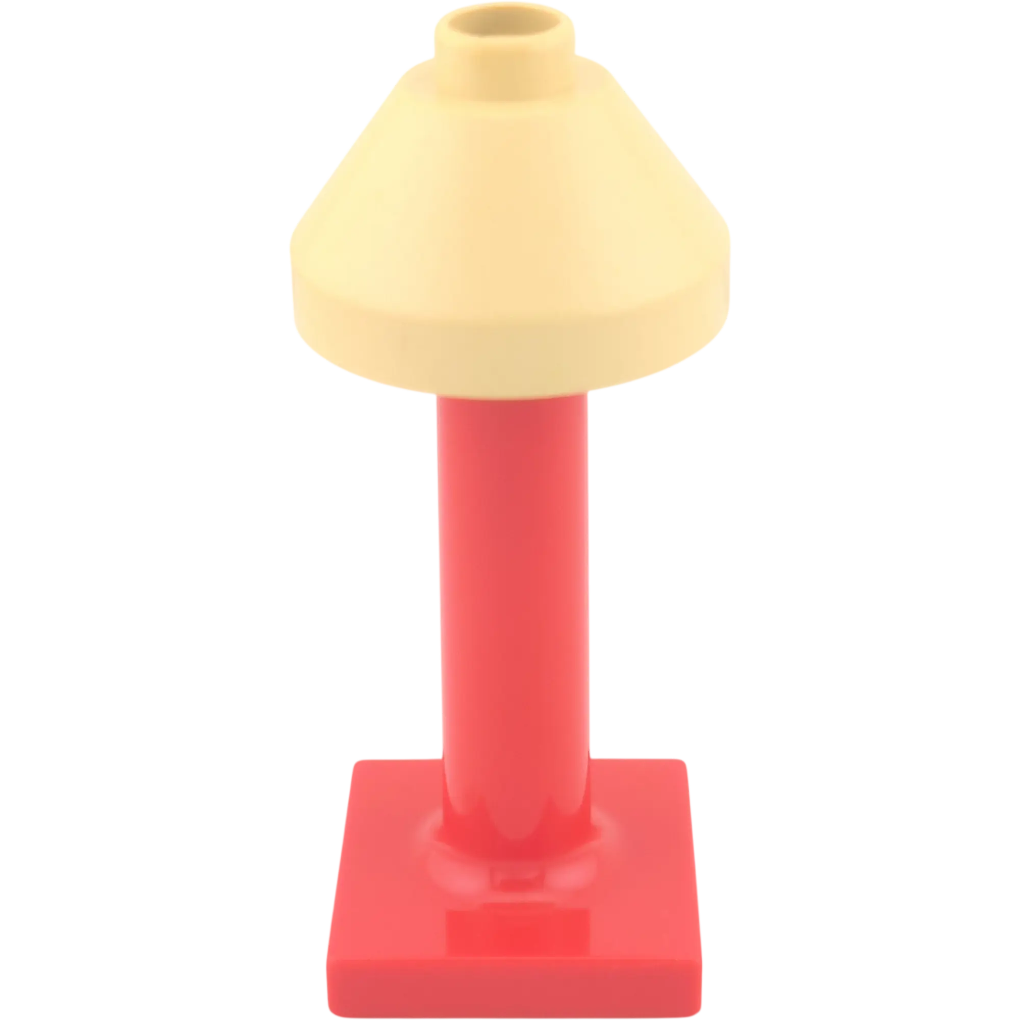 Lego Duplo Stehlampe Beige Groß mit rotem Ständer