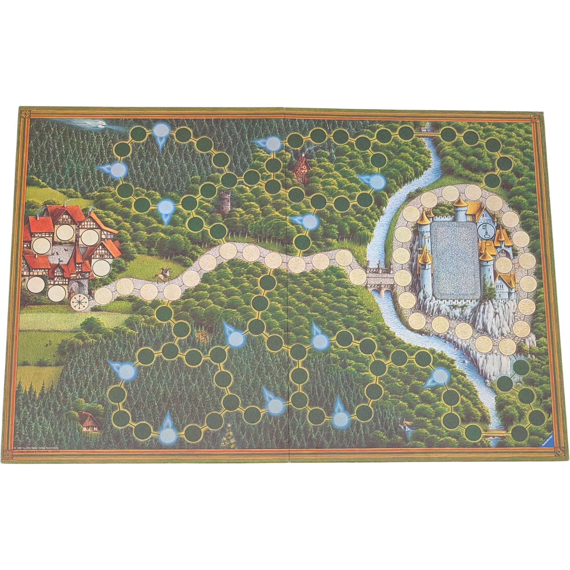 Spielplan Spielbrett Ravensburger Sagaland