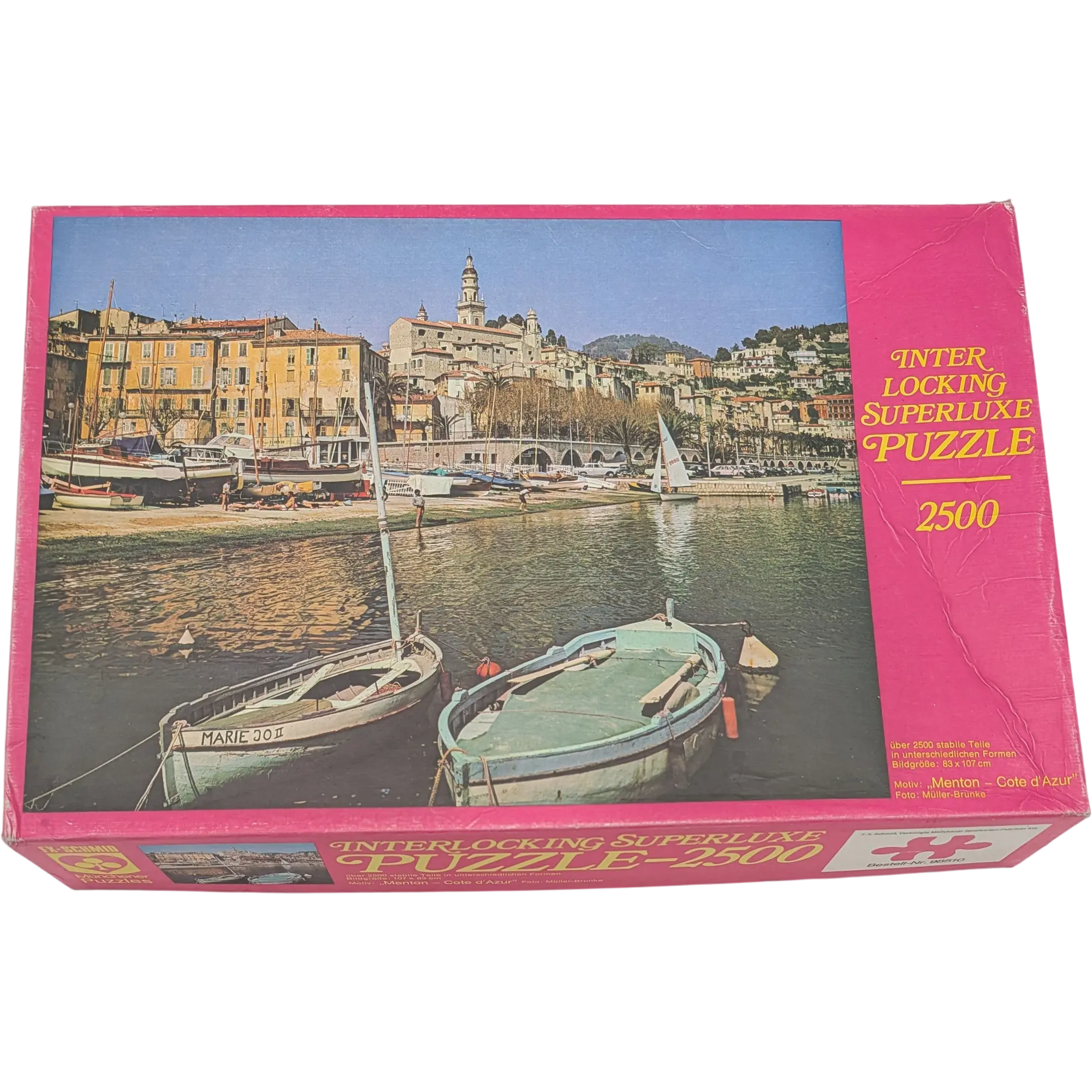 FX Schmid Interlocking Superluxe Puzzle 2500 Teile 98510 Menton Cote d'Azur