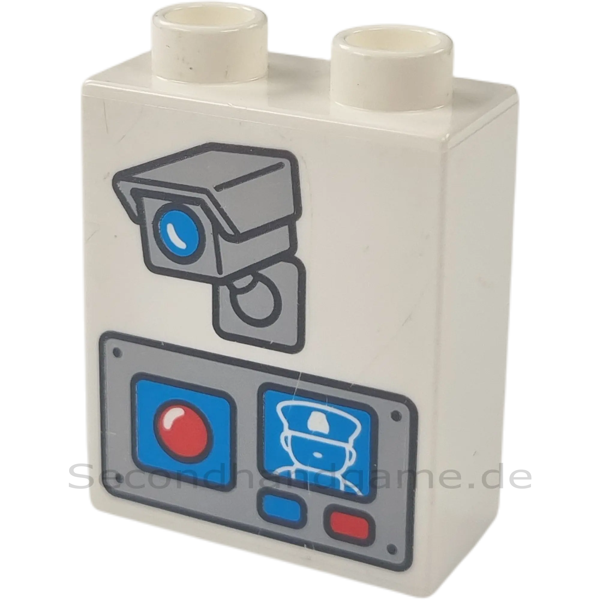 Lego Duplo 4066 Stein 1x2x2 Weiß Videokamera