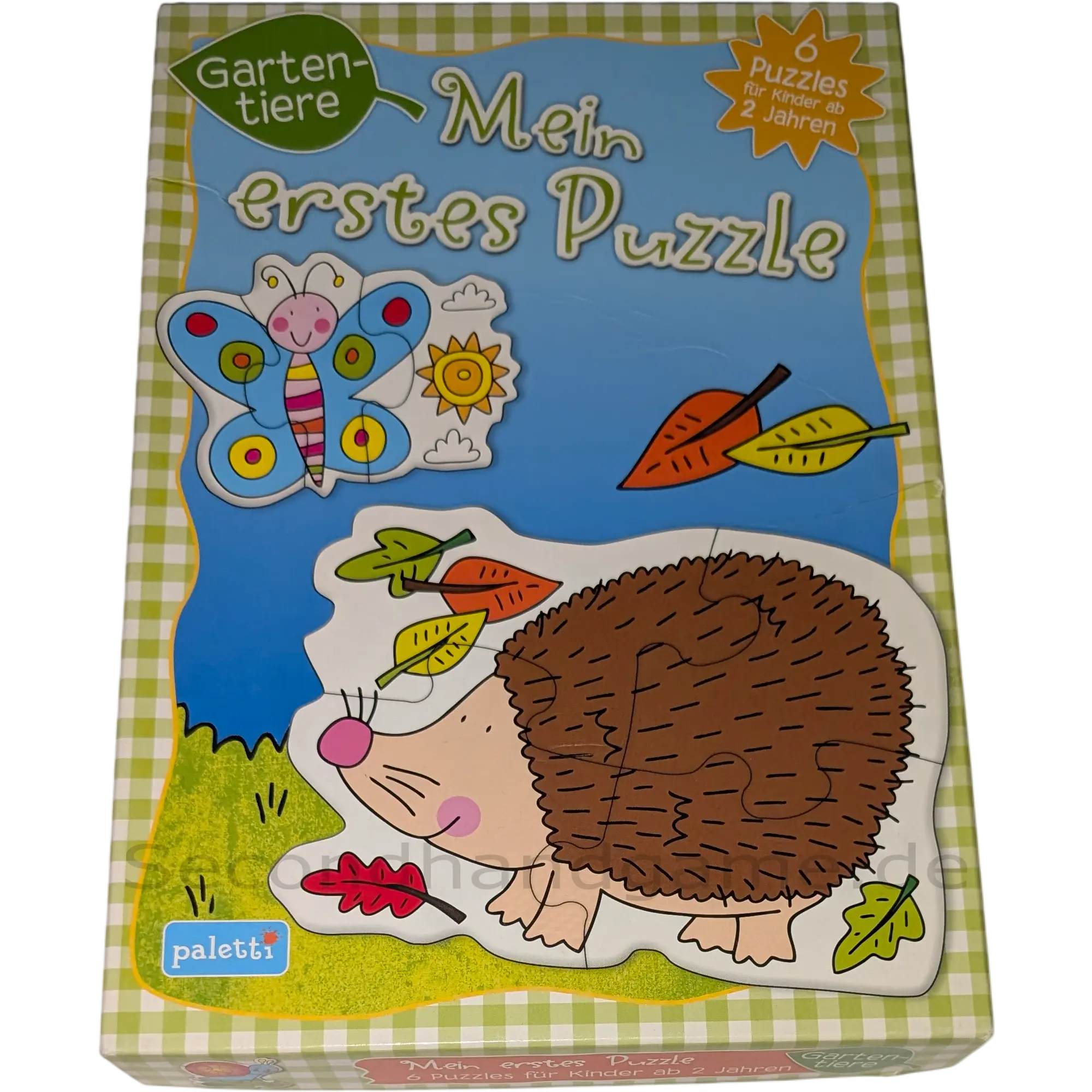 Paletti Mein erstes Puzzle Gartentiere 6 Puzzles