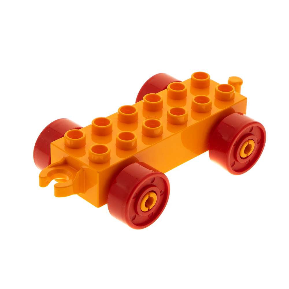 Lego Duplo Eisenbahn Anhänger Orange Rot