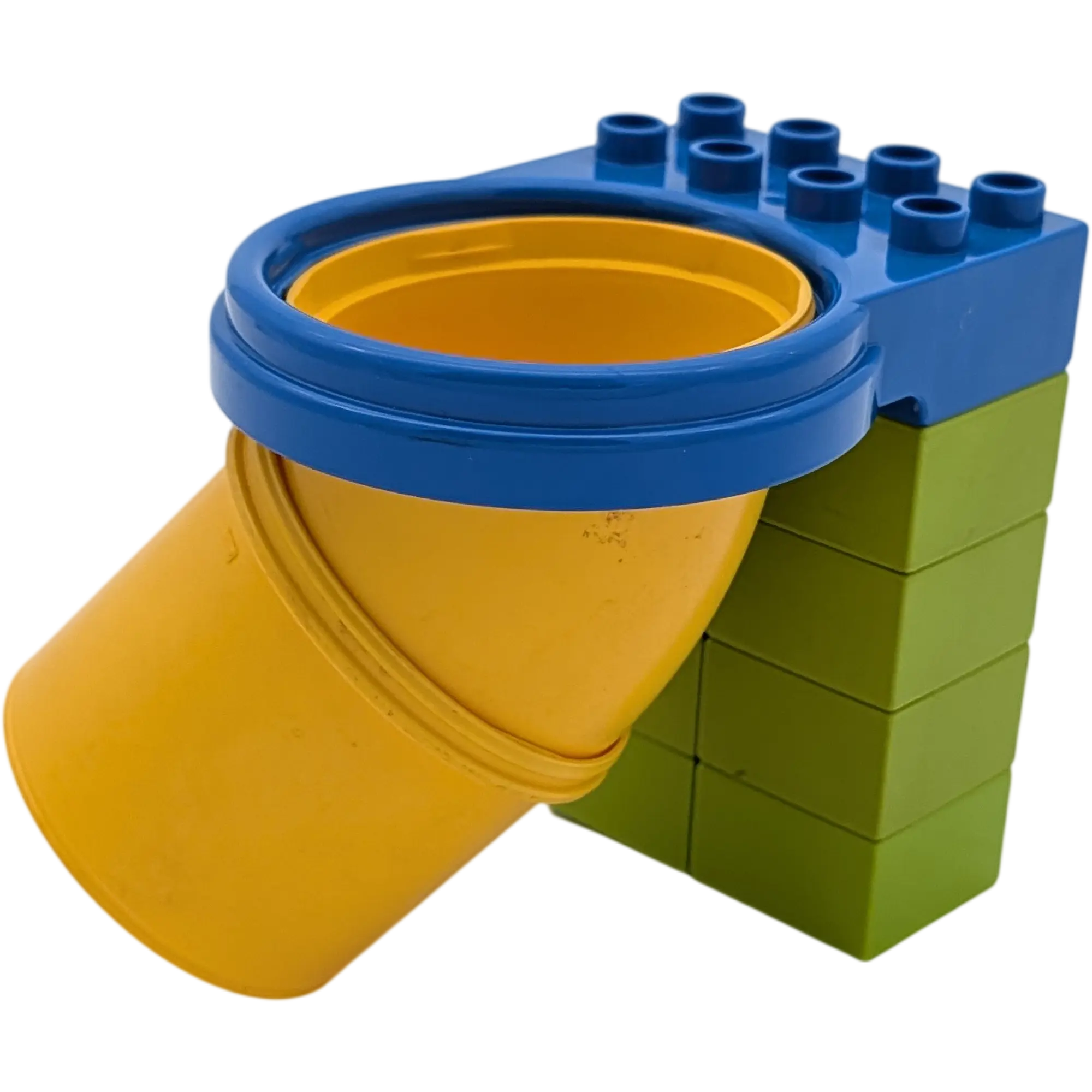 Lego Duplo steile Tunnelrutsche Spielplatz 8 teilig  Dunkelblau Gelb Hellgrün