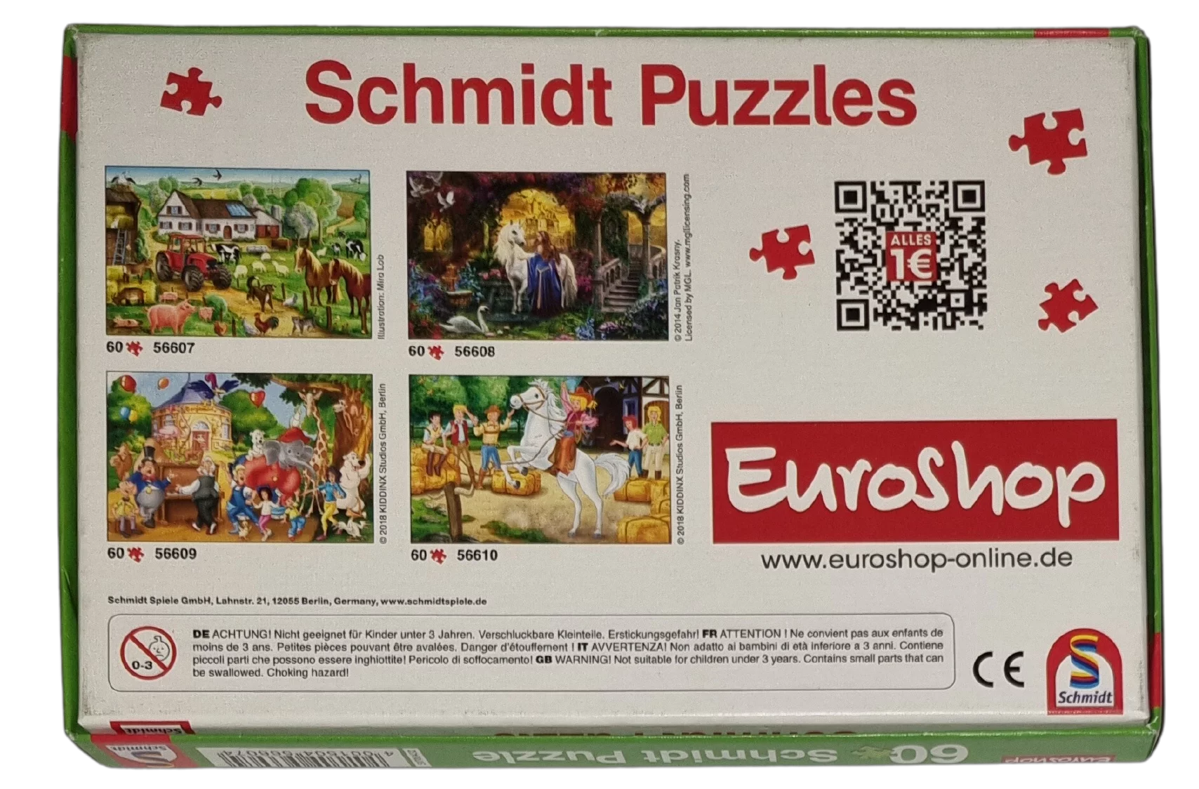 Schmidt Puzzle 60 Teile 56607 Bauernhof