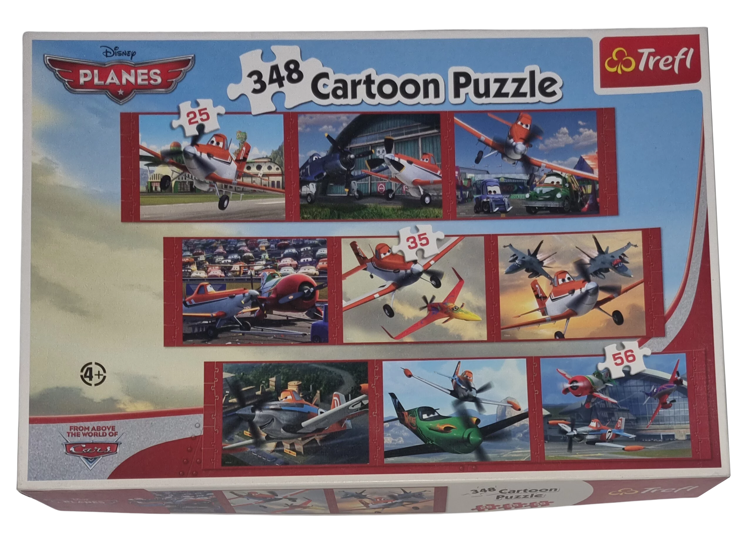 Trefl Disney Planes 348 Cartoon Puzzle 90312 3x25Teile, 3x35Teile, 3x56Teile