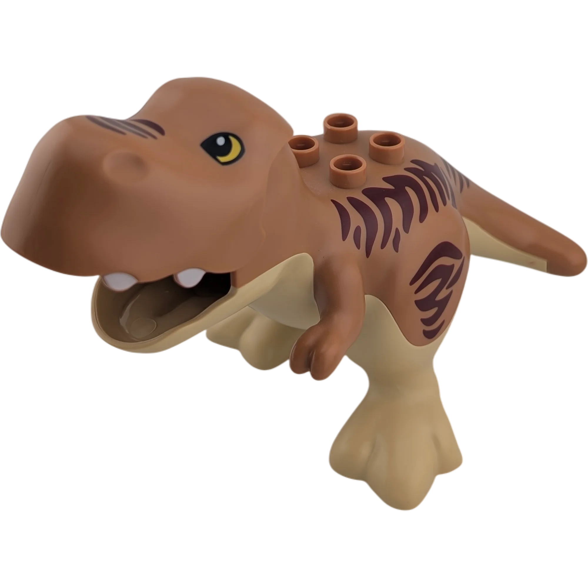 Lego Duplo Dinosaurier 51X0 Beige Braun Dunkelrot mit beweglichem Maul