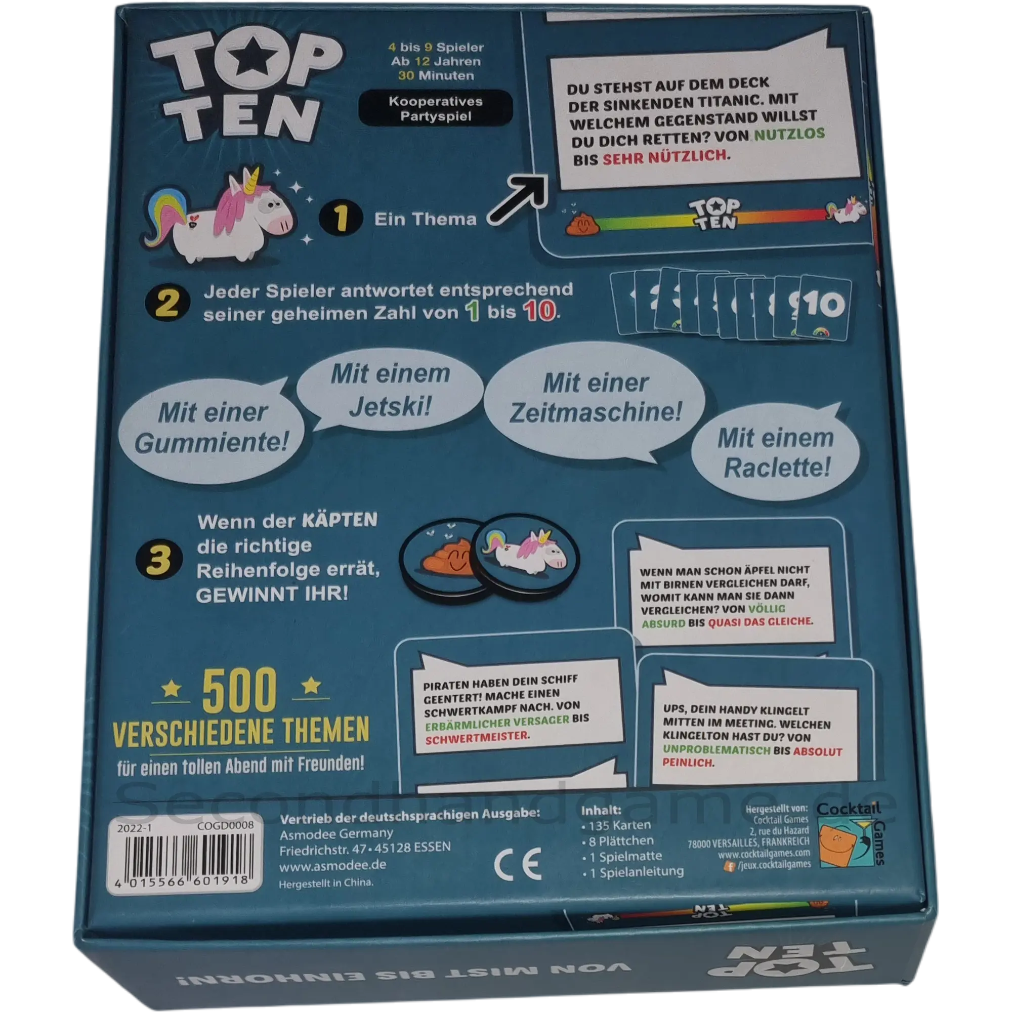 Asmodee Top Ten Partyspiel