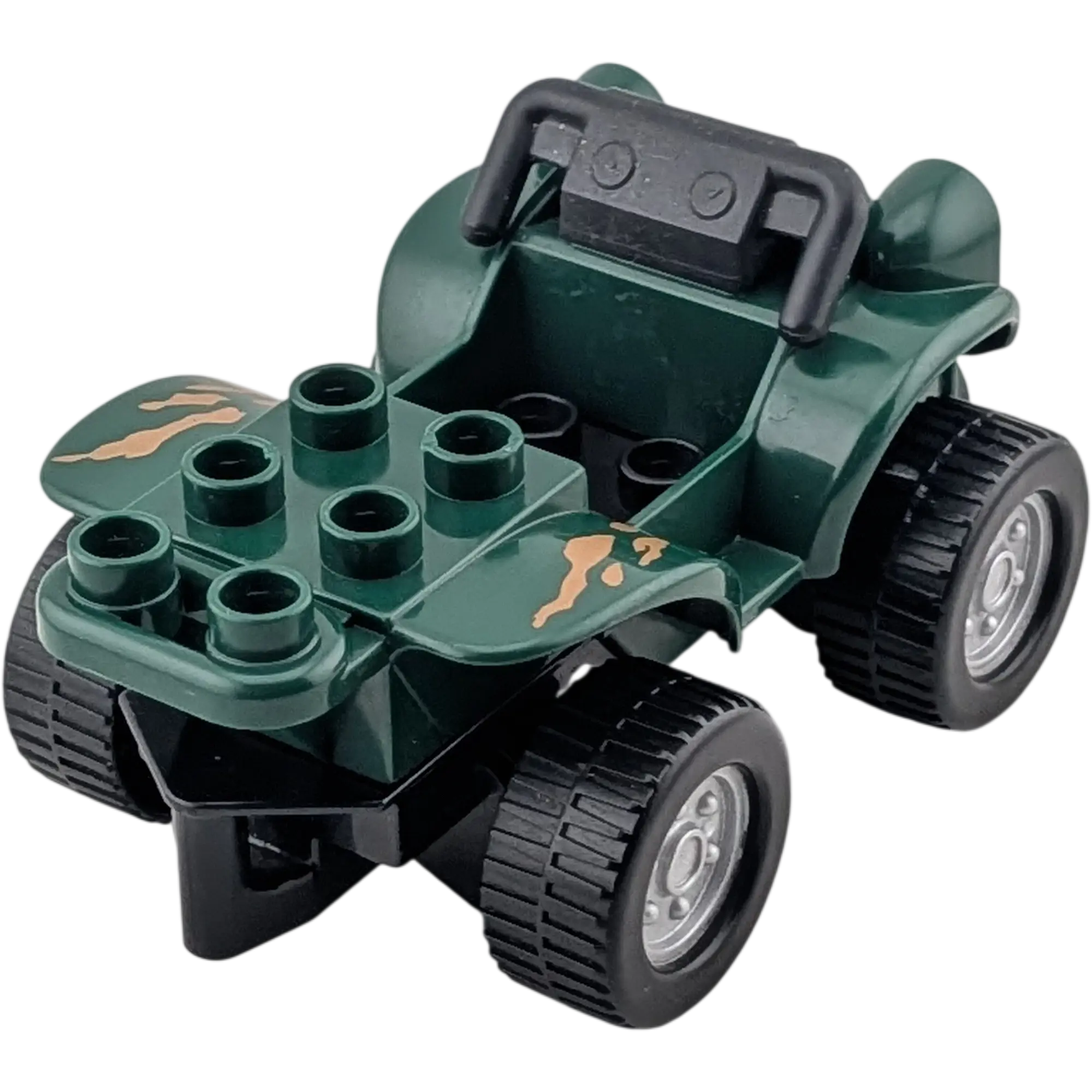 Lego Duplo 4506 Quad Dunkelgrün Kaki Auto, Ansicht 2