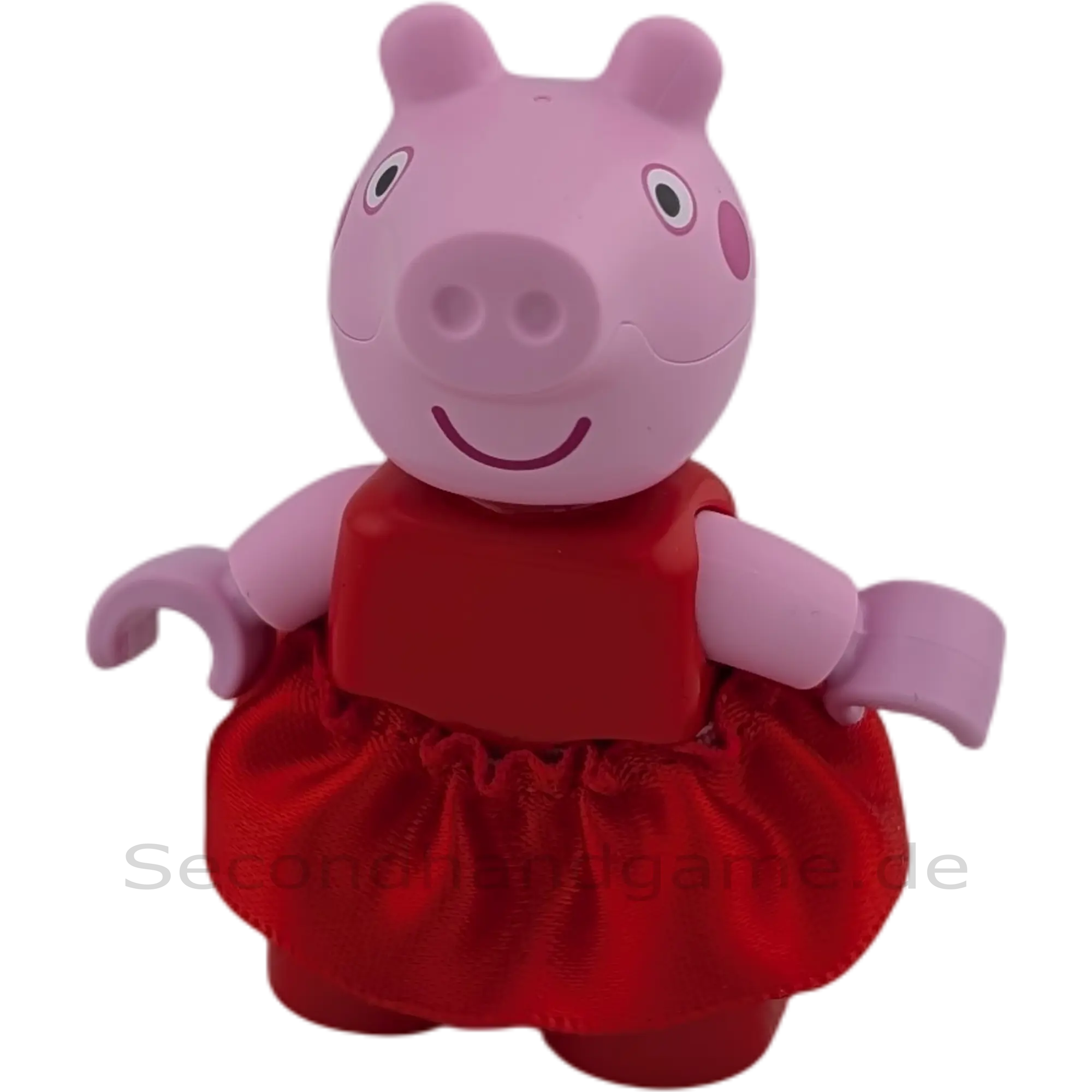 Lego Duplo 551H4 Peppa Pig Peppa Wutz Figur mit Stoffrock Rot