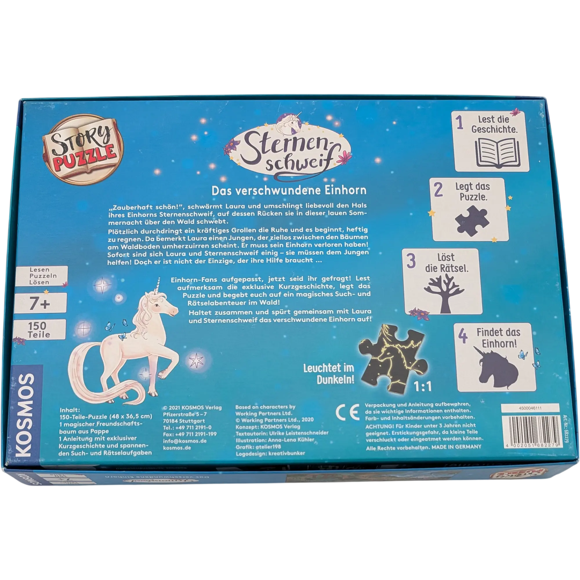 Kosmos Story Puzzle 150 Teile Das verschwundene Einhorn Sternenschweif, Ansicht 2