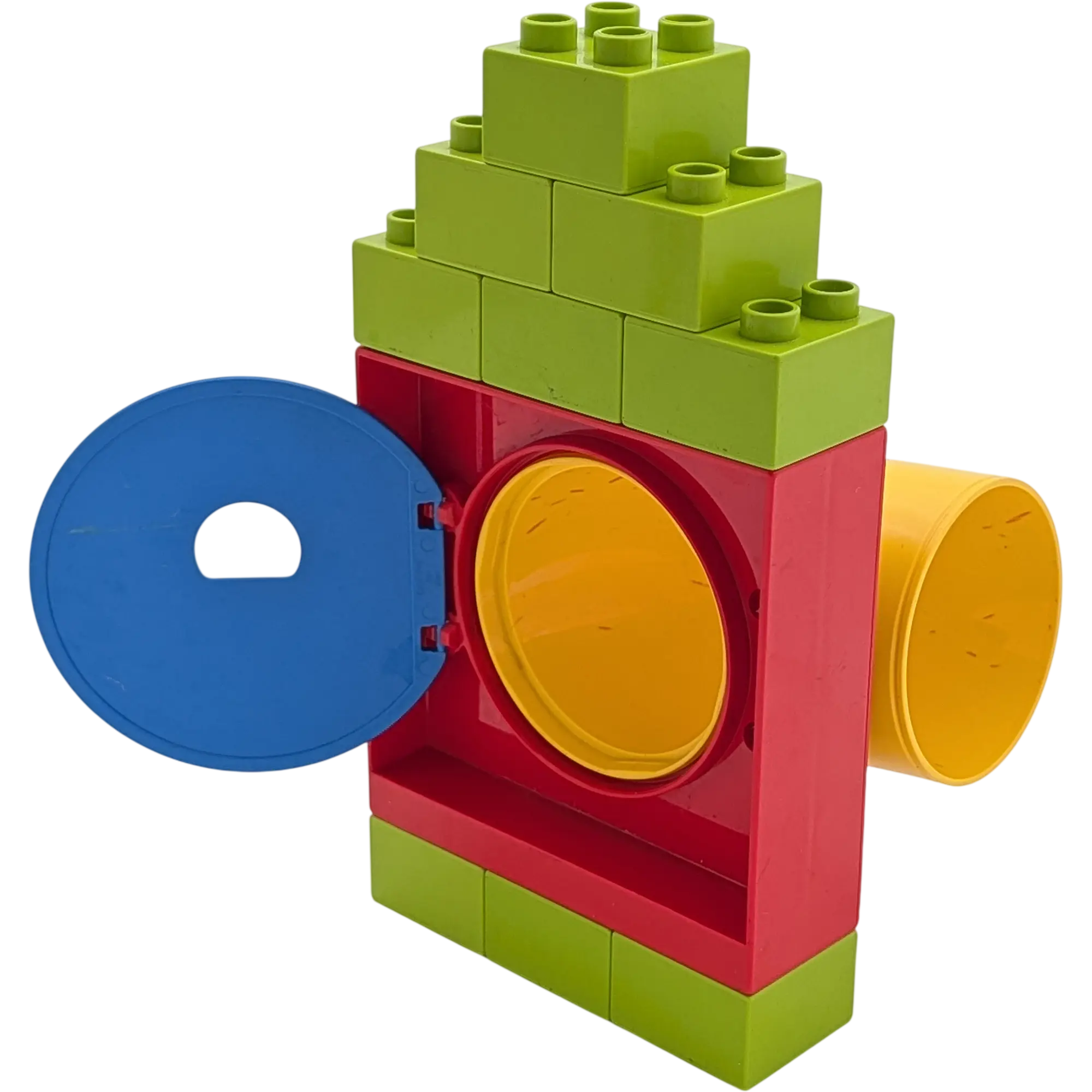 Lego Duplo Tunnelrutsche Spielplatz 13 teilig Gesicht Dunkelblau Rot Gelb Hellgrün