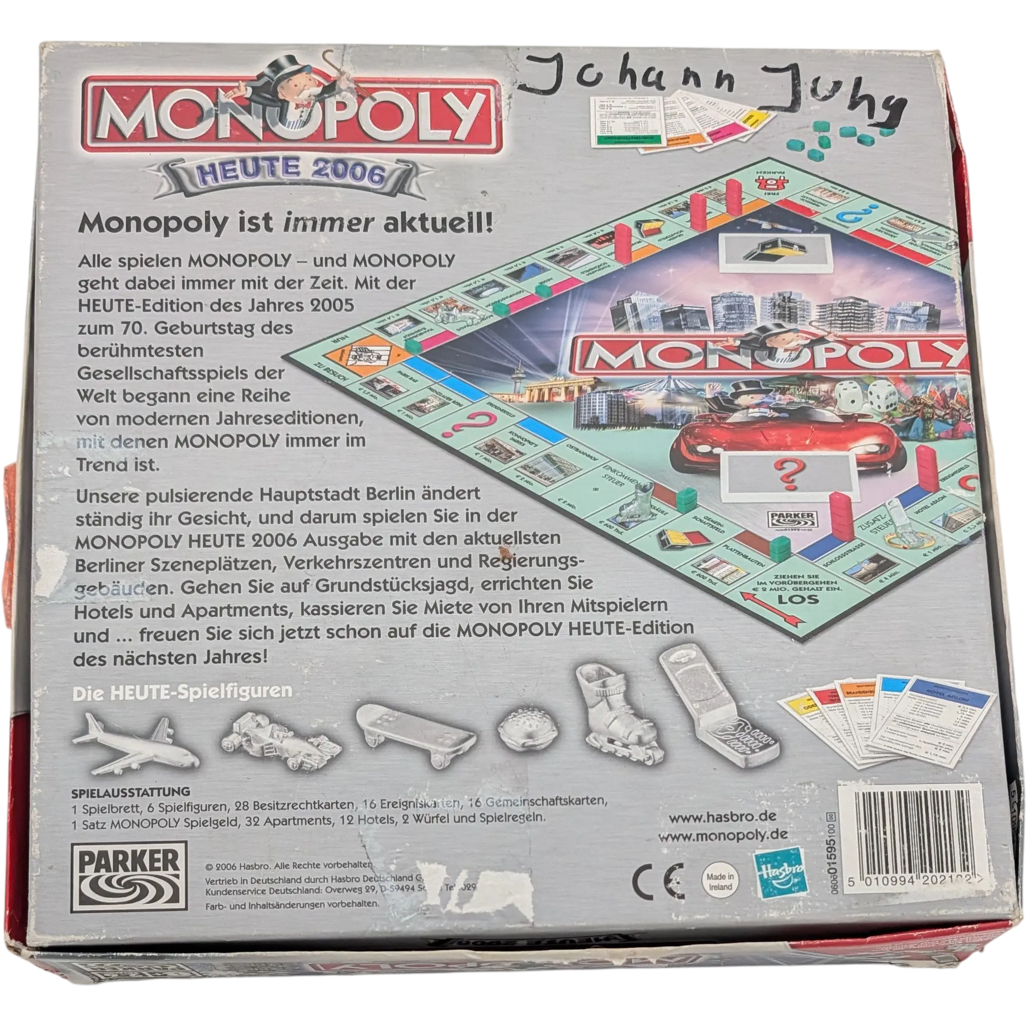 Parker Monopoly Heute 2006 mit besonderen Spielfiguren, Ansicht 2