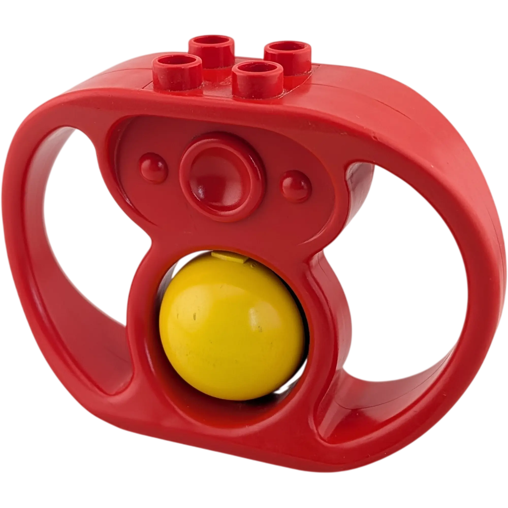 Lego Duplo Primo Baby Rassel Eichhörnchen Rot mit Kugel Gelb Blau