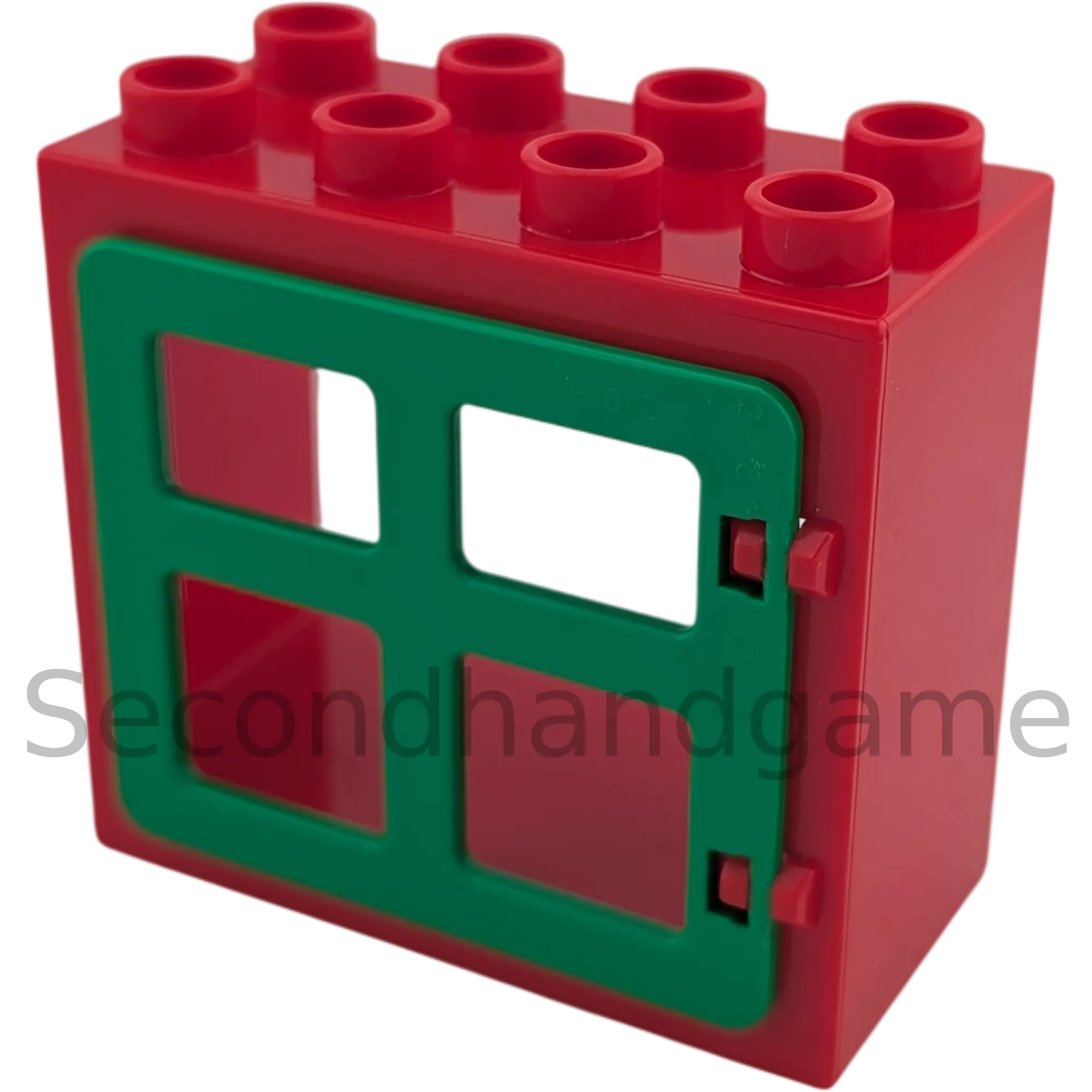 Lego Duplo 2332 Fenster 2x4 Rot Grün 4 kleine Fenster